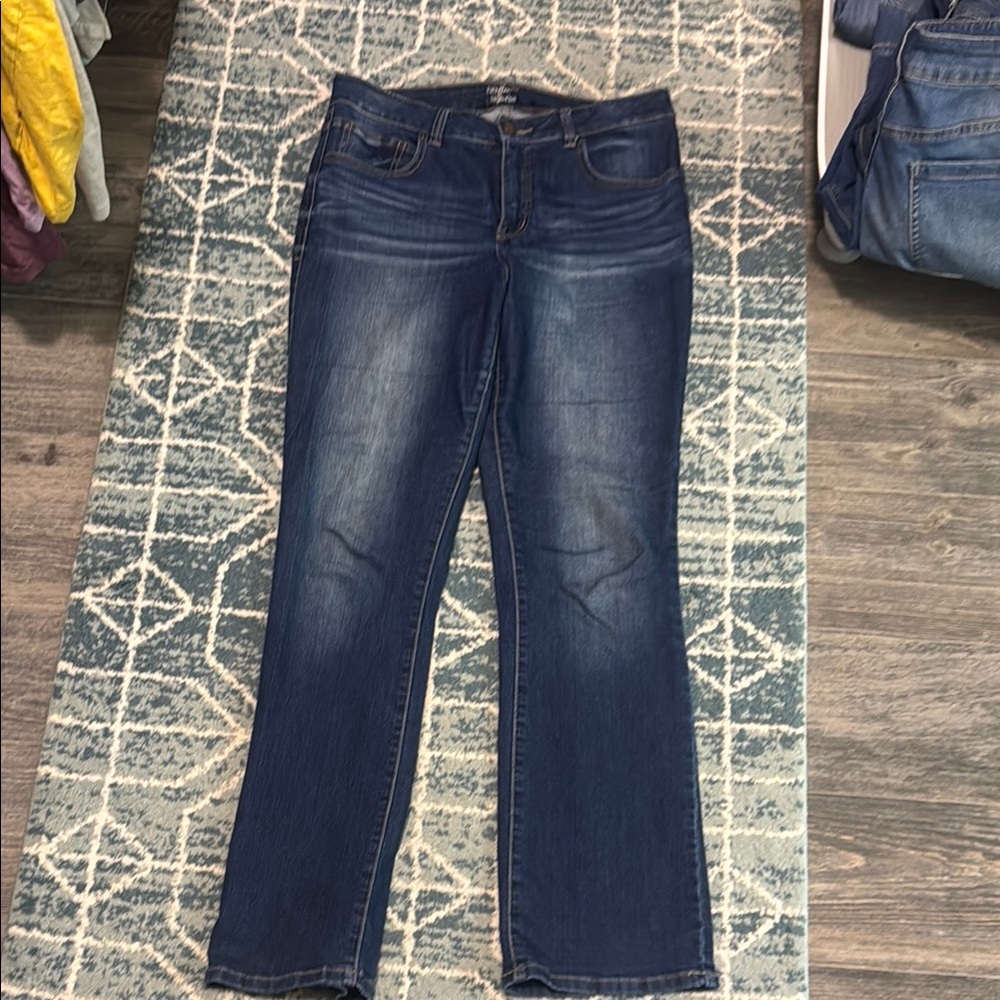 Maurices Blue Straight Leg Jeans with Vintage Charm